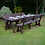 Thumbnail: Barleythorpe Rounded Picnic Table And Bench Set by Rutland County