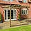 Thumbnail: Wall Mounted Garden Pergola and Decking Kit in Rustic Brown by Rutland County