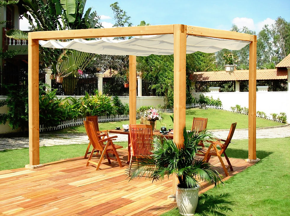 Roman Wooden Pergola by Jagram Garden