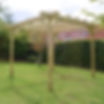 Double Premium Pergola in Light Green by Rutland County