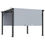 Thumbnail: Outdoor Retractable Pergola Gazebo Canopy Sun Shade Patio in Grey by Outsunny