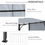 Thumbnail: Outdoor Retractable Pergola Gazebo Canopy Sun Shade Patio in Grey by Outsunny