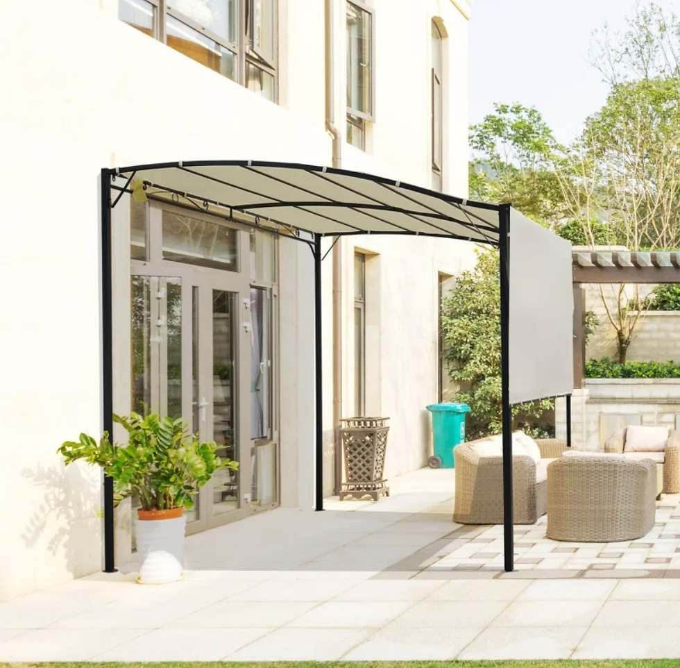 pergola with roof