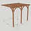 Thumbnail: Wall Mounted Premium Pergola - 3 Posts in Light Green by Rutland County