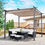 Thumbnail: Outsunny Steel Pergola, 300Lx300Wx230H cm, Steel, Polyester