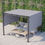 Thumbnail: Outdoor Retractable Pergola Gazebo Canopy Sun Shade Patio in Grey by Outsunny