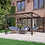 Thumbnail: Wall Mounted Box Pergola in Rustic Brown by Rutland County